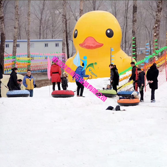 雪地黄鸭